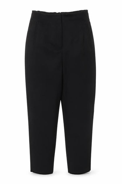 Savida Women Black Size 14 Straight Leg Trousers Polyester Blend