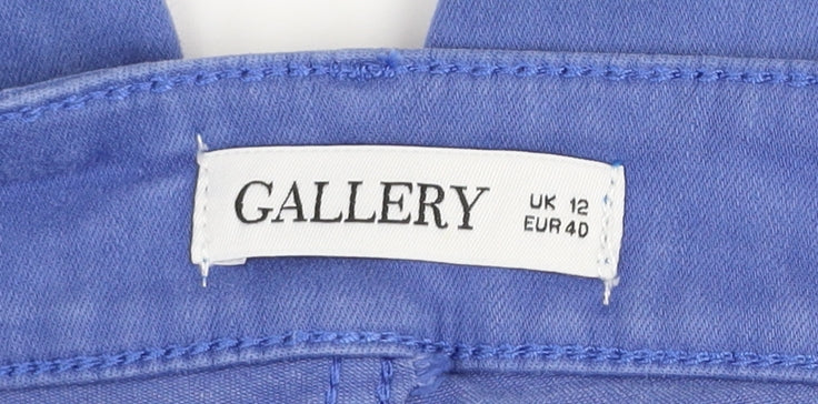 Gallery Womens Blue Skinny Jeans UK 12 Cotton Blend