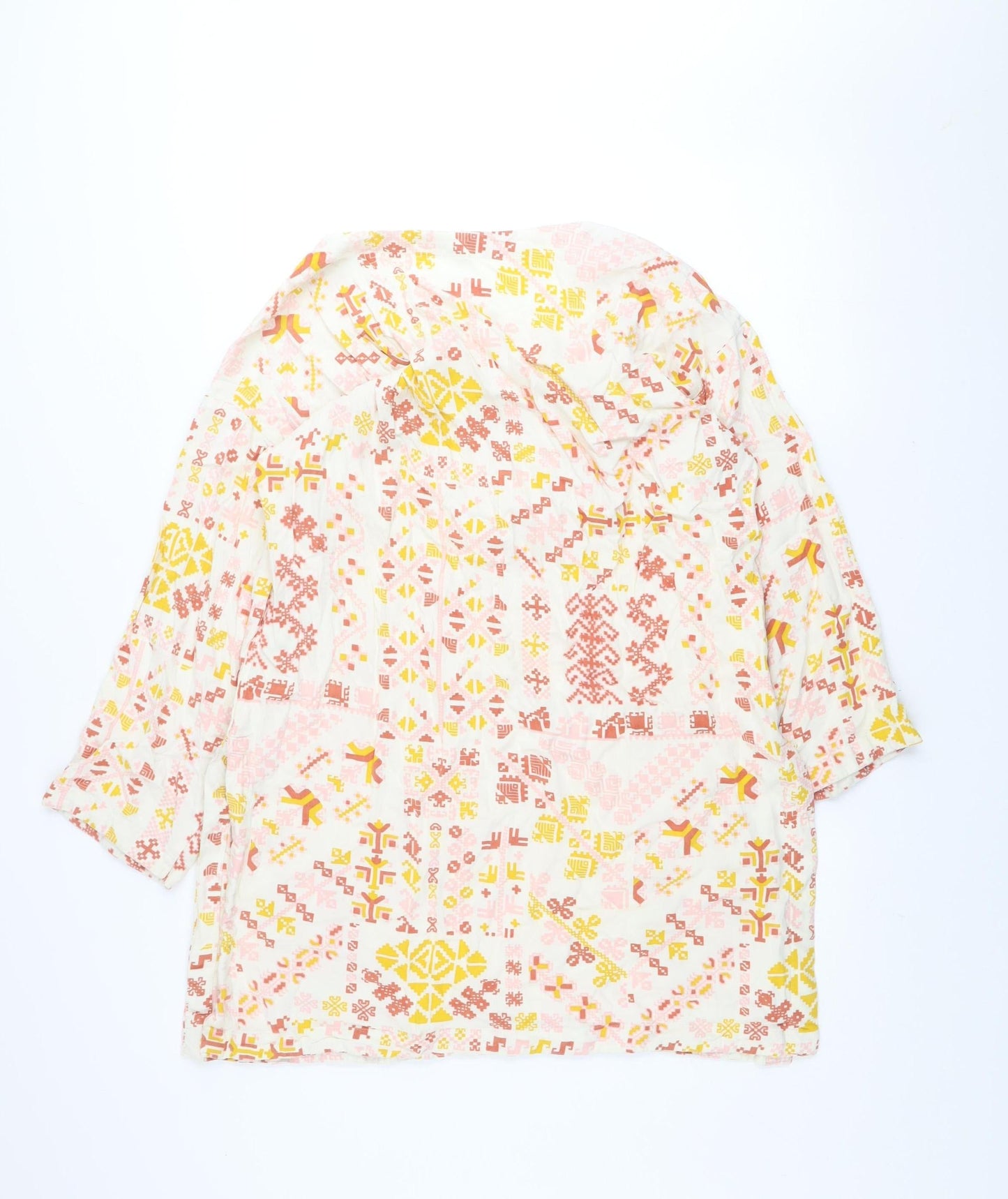 Khaadi Women’s Multicoloured Geometric Shift Dress Size 12