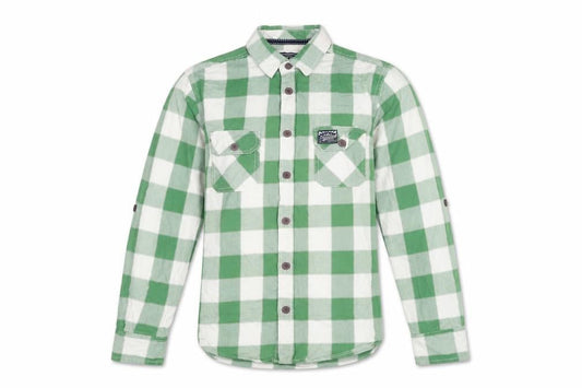 Tokyo Laundry Men's Green Checked Long Sleeve Cotton Shirt Size L