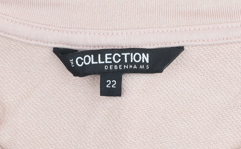 Debenhams The Collection Women Pink Pullover Sweatshirt Size 22 Cotton Blend