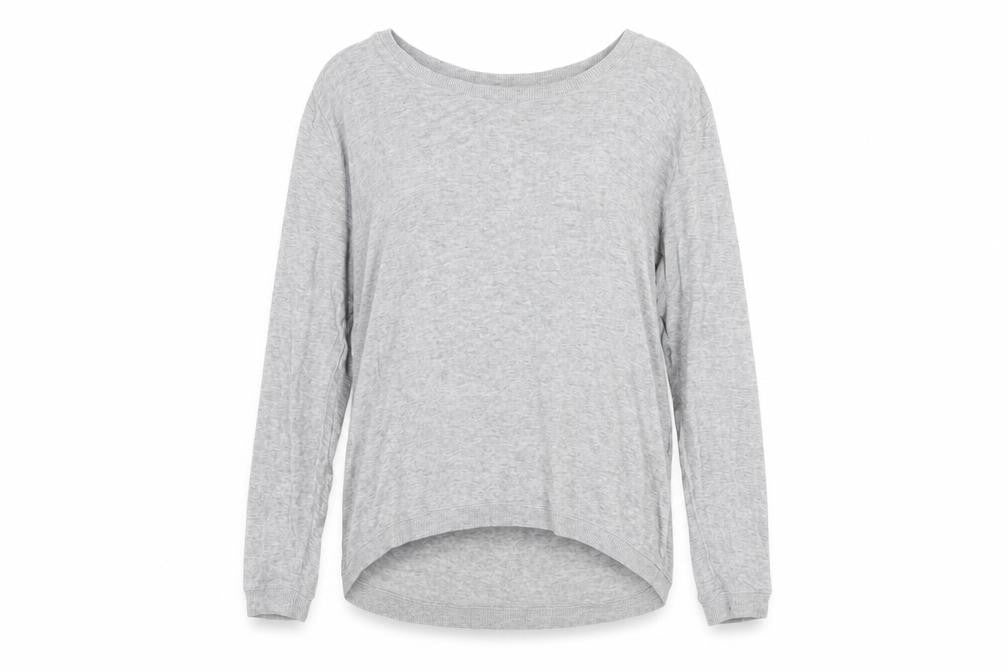 Zara Women’s Grey Pullover Jumper Size 12 Long Sleeve Lightweight Knit
