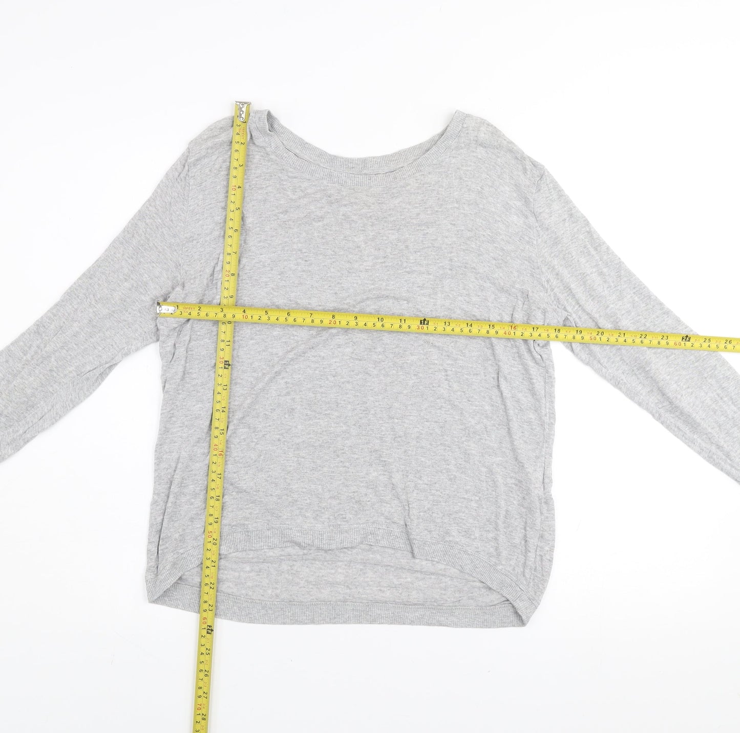 Zara Women’s Grey Pullover Jumper Size 12 Long Sleeve Lightweight Knit