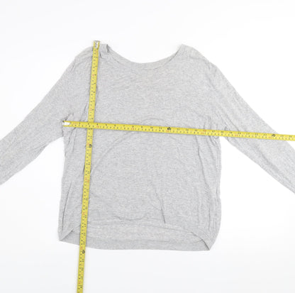 Zara Women’s Grey Pullover Jumper Size 12 Long Sleeve Lightweight Knit