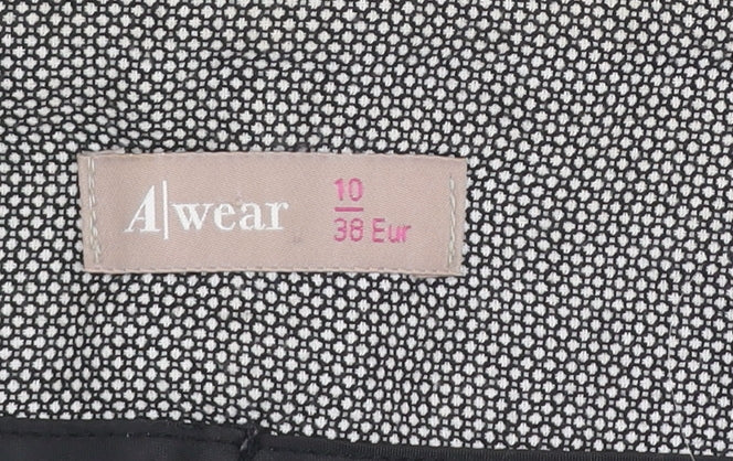 A|wear Women Grey Pleated Chino Shorts Size 10