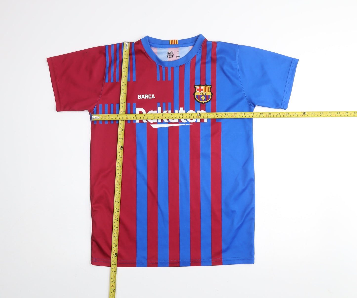 FC Barcelona Boys Multicoloured Football Jersey T-Shirt 14 Years