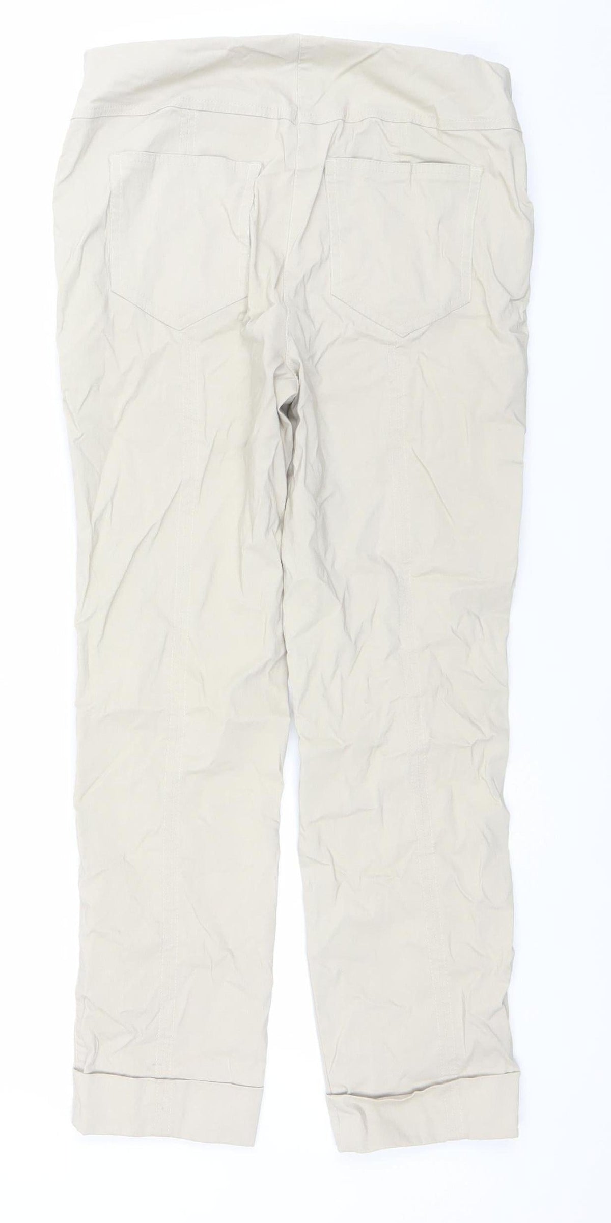 Stehmann Womens Beige Chino Stretch Trousers Size 10