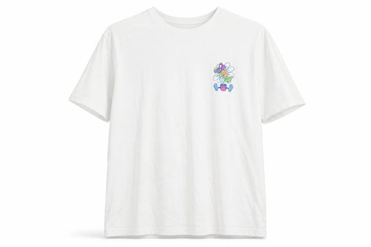 Jack & Jones Men’s White Graphic Plant-Based Cotton T-Shirt M