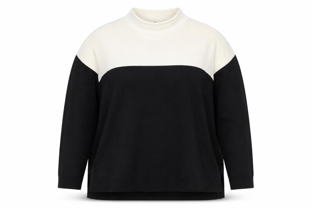 Marks & Spencer Women’s Black Mock Neck Long Sleeve Jumper Size 18