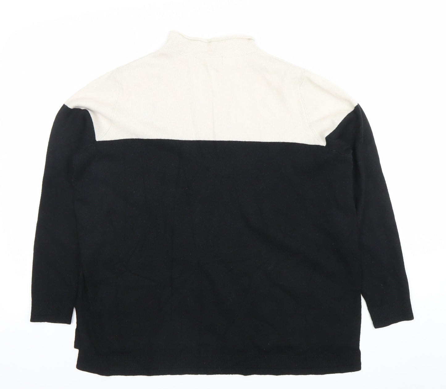 Marks and Spencer Women’s Black Mock Neck Long Sleeve Jumper Size 18