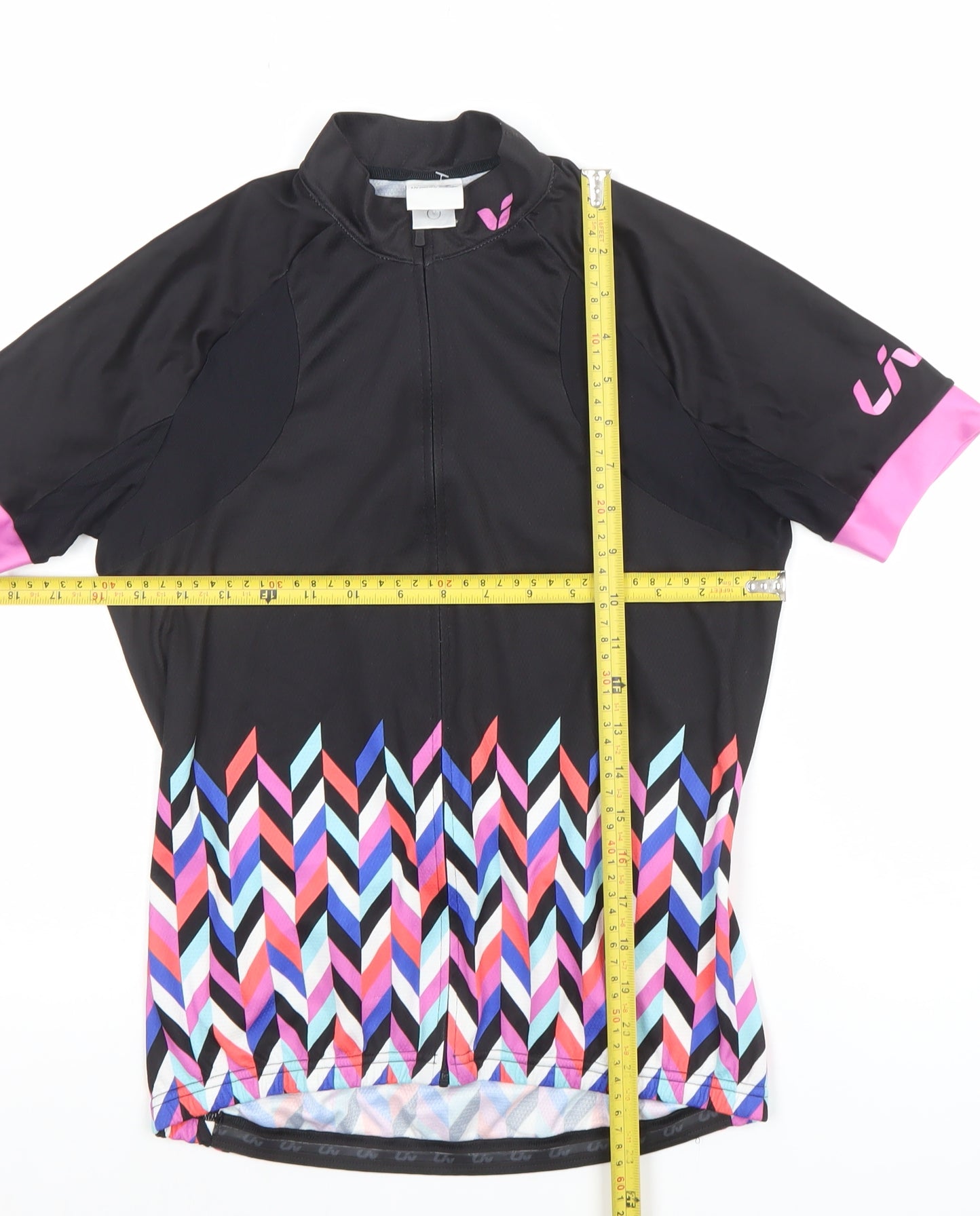 Liv Women's Black Medium Cycling Jersey Short Sleeve Athletic Top