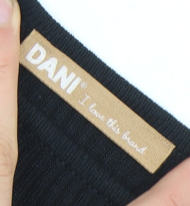 DANI Women’s Black Knit Bodycon Stretch Dress One Size