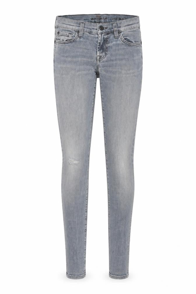 7 For All Mankind Womens Blue Skinny Denim Jeans Size 24 Slim Fit