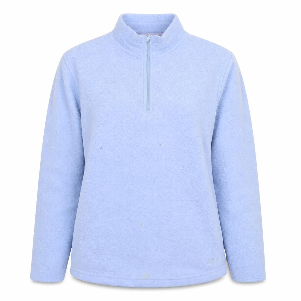 Peter Storm Women Light Blue Fleece Pullover Small 1/2 Zip Polyester