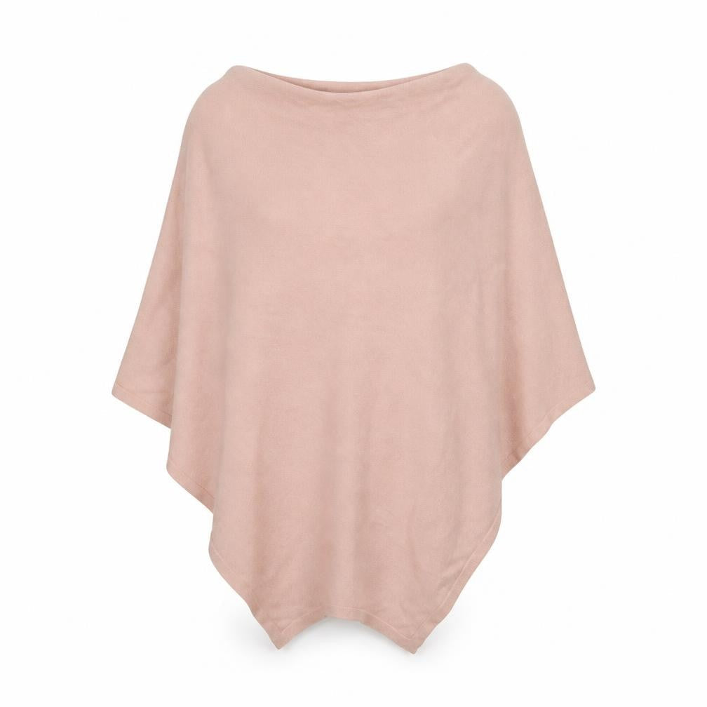H&M Women Pink Knit Cape One Size Lightweight Acrylic