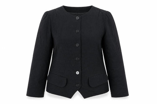 Betty Barclay Women Black Long Sleeve Button Blouse Size 12