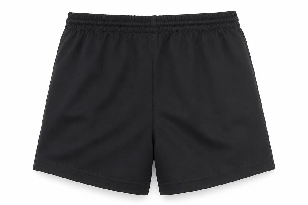 Umbro Boys Black Large B Athletic Sports Shorts Polyester Activewear