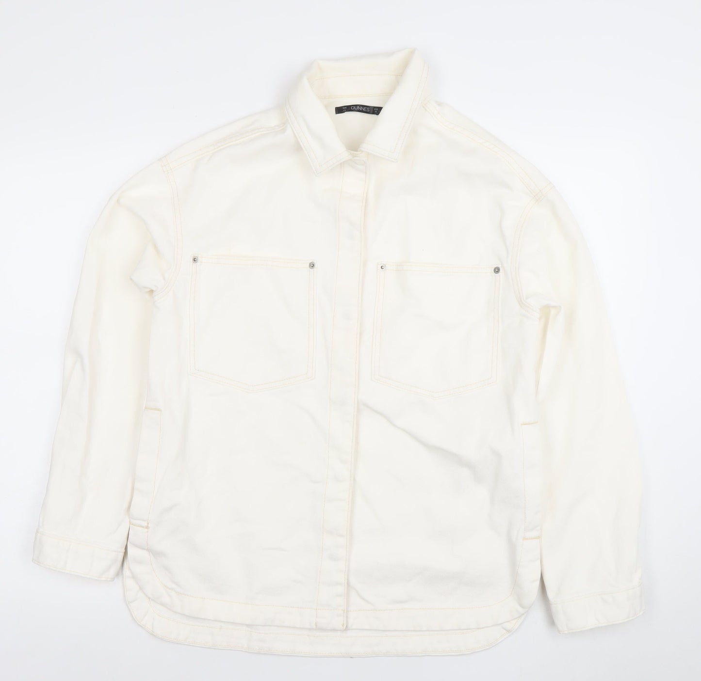 Dunnes Women’s Ivory Cotton Basic Jacket XS