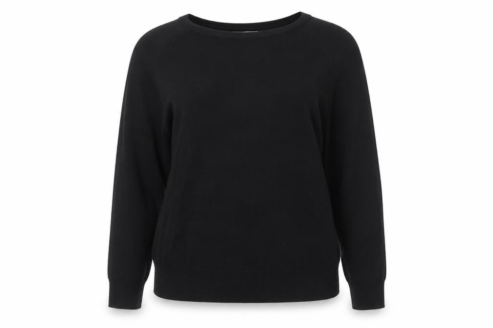 Zara Women Black Size 12 Crew Neck Knit Jumper