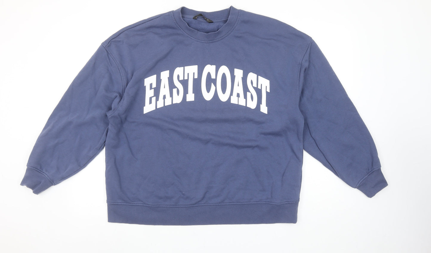 Dunnes Stores Women Blue Large Pullover Sweatshirt East Coast Print