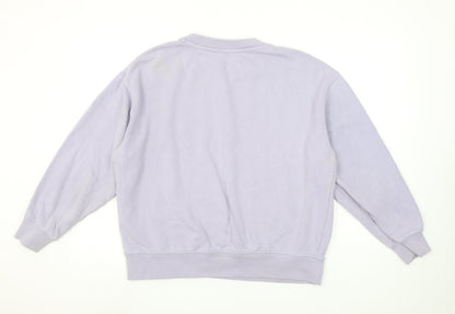 Levi's Women’s Lilac Cotton Crew Neck Pullover Sweatshirt L