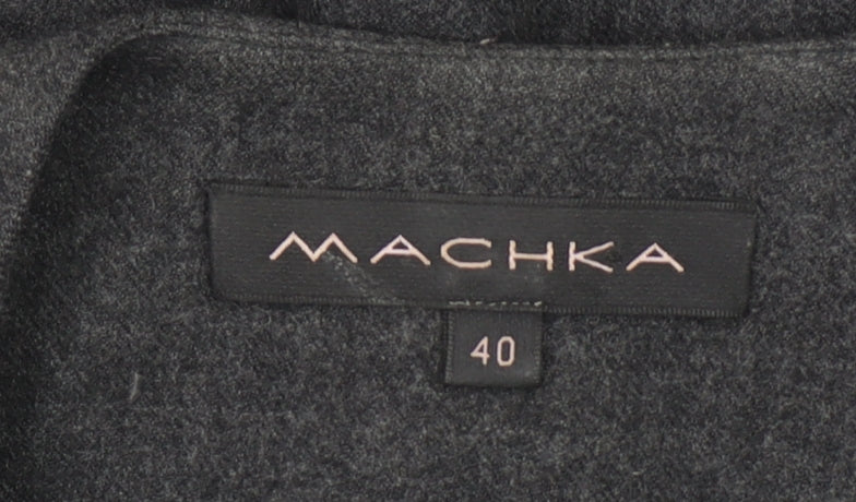 Machka Women Grey Wool Blend Sleeveless Suit Waistcoat Size 12
