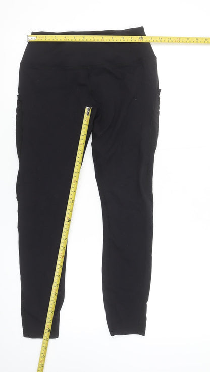 Myprotein Women's Black Medium Leggings Ankle Style Stretch Activewear