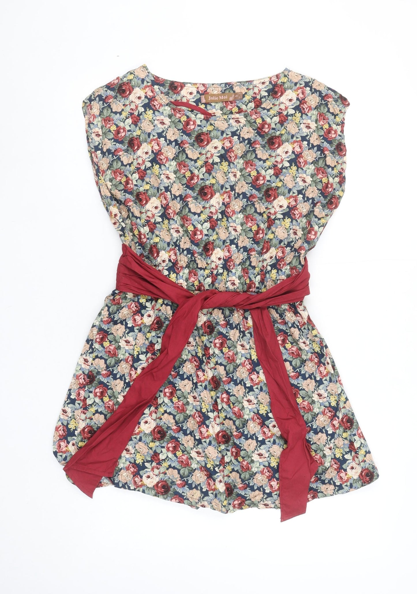 Jolie Moi Womens Multicoloured Floral Tunic Blouse Size 8