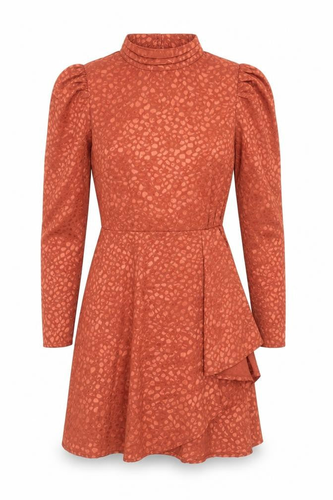 ASOS Women’s Brown Animal Print Wrap Mini Dress Size 10