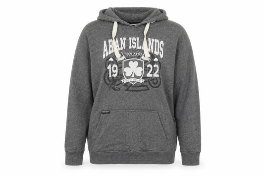 Traditional Craftwear Grey Aran Islands Womens L Pullover Hoodie