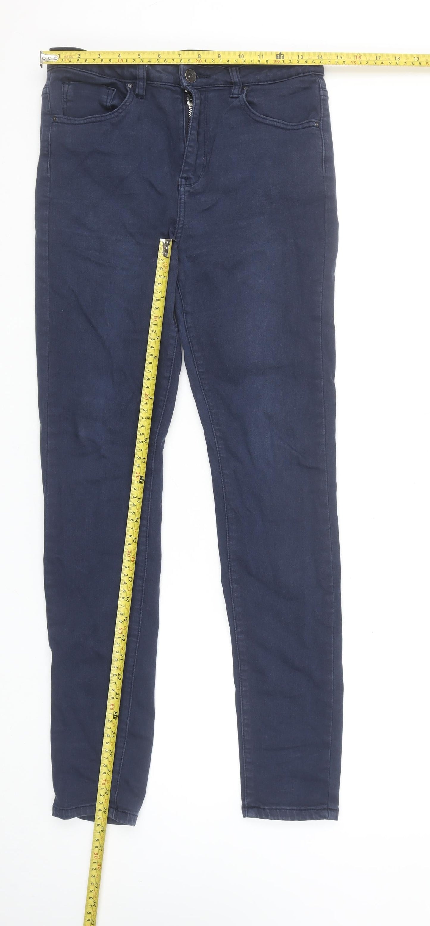 Toxik3 Women’s Blue Skinny Stretch Mid Rise Denim Jeans Size 10