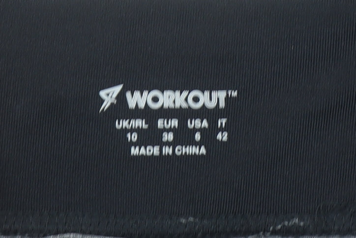 Atmosphere Women’s Black Grey Capri Workout Leggings Size 10