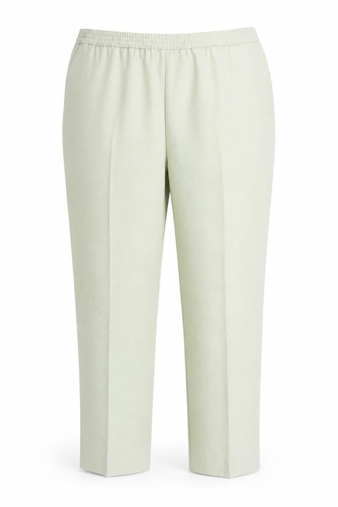 Westerlind Women’s Beige Elastic Waist Straight Trousers Size 14