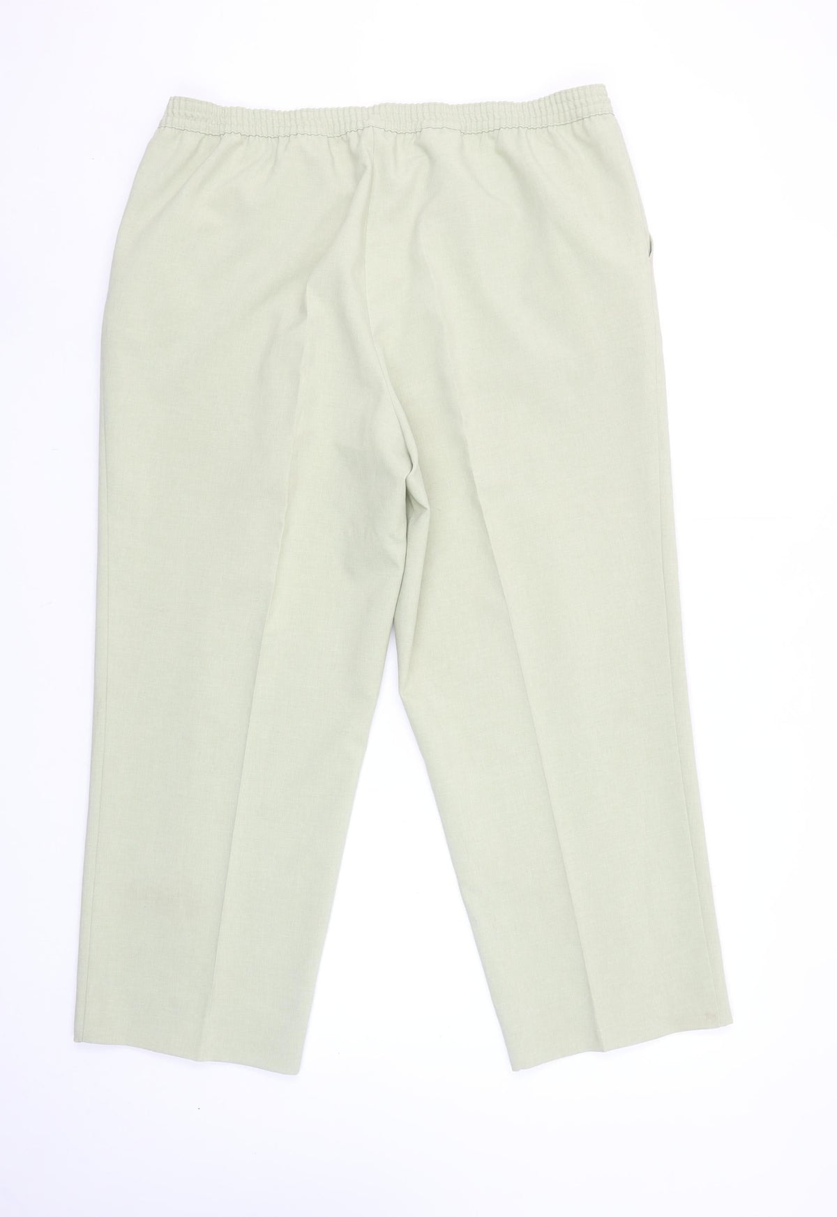 Westerlind Women’s Beige Elastic Waist Straight Trousers Size 14