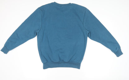 Slazenger Boys Blue Crew Neck Pullover Jumper 13 Years H 12-13 Years