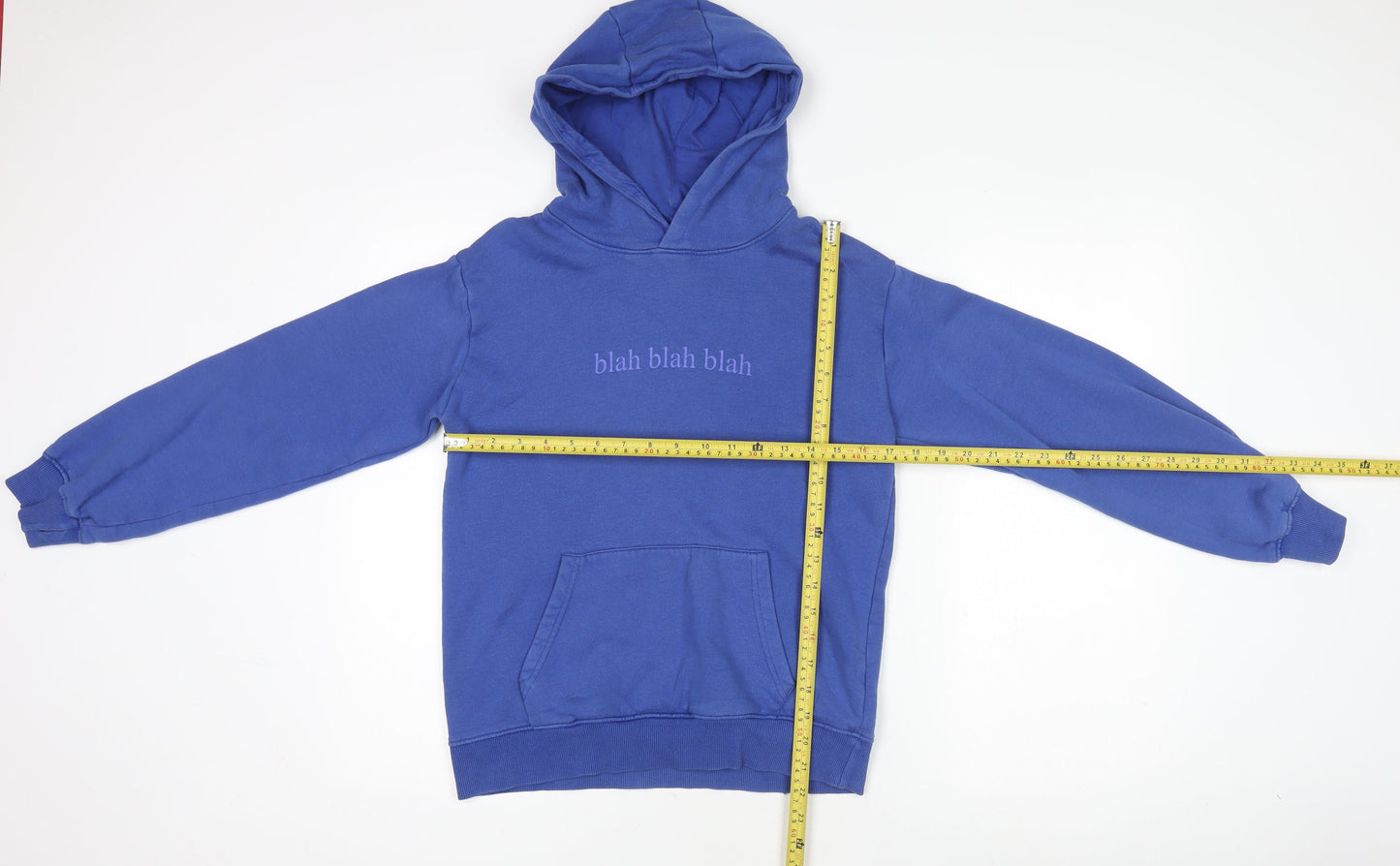 Leigh Tucker Willow Girls Blue Hooded Pullover Jumper - Size 10-11 Years