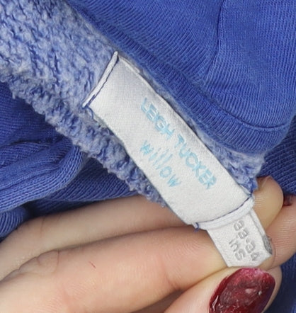 Leigh Tucker Willow Girls Blue Hooded Pullover Jumper - Size 10-11 Years