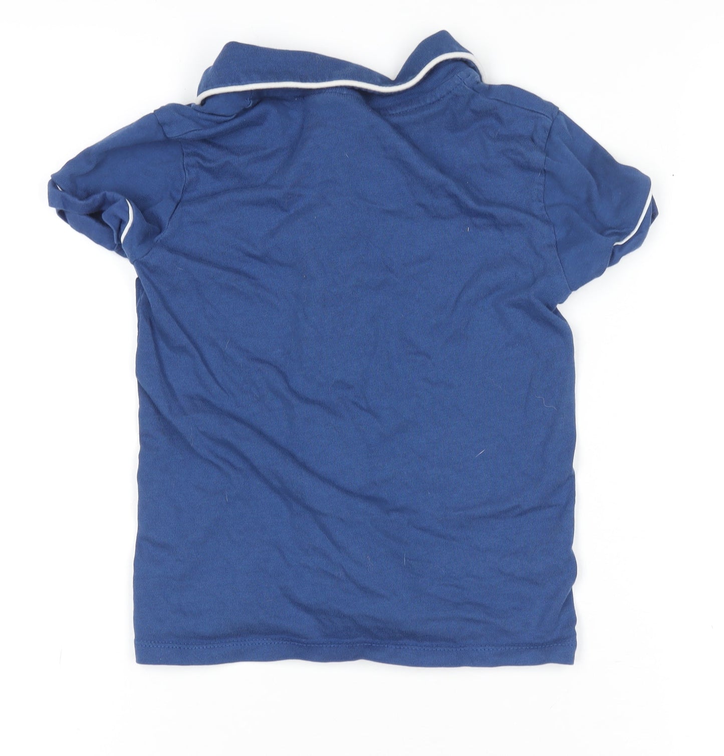Chelsea FC Boys Blue Button-Up Shirt 4-5 Years Cotton Logo Top