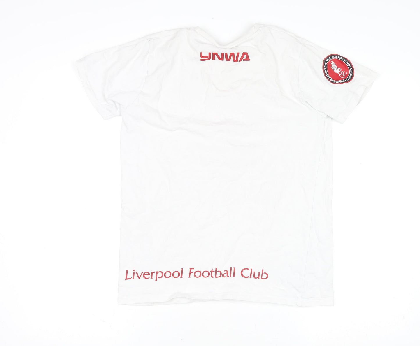 Liverpool FC Boys White T-Shirt 13-14 Years Short Sleeve Casual Top