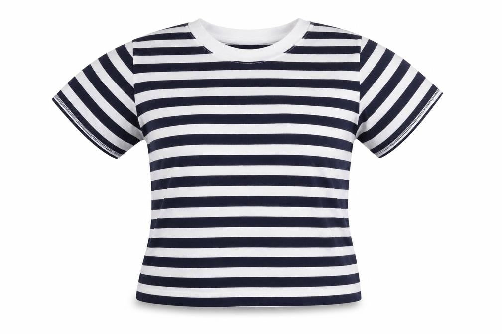 Gap Kids Blue White Striped Organic Cotton T-Shirt Size 8