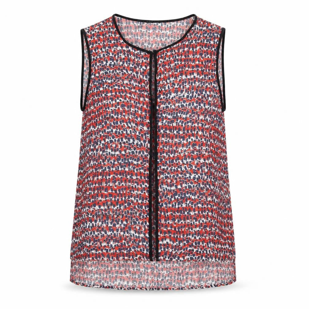 Zara Women Multicoloured Sleeveless Chiffon Blouse Size 12