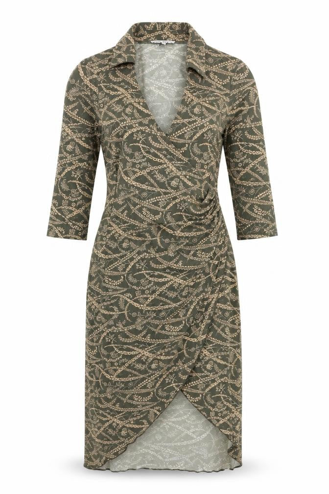Laura Ashley Women’s Green Paisley Wrap Midi Dress Size 12