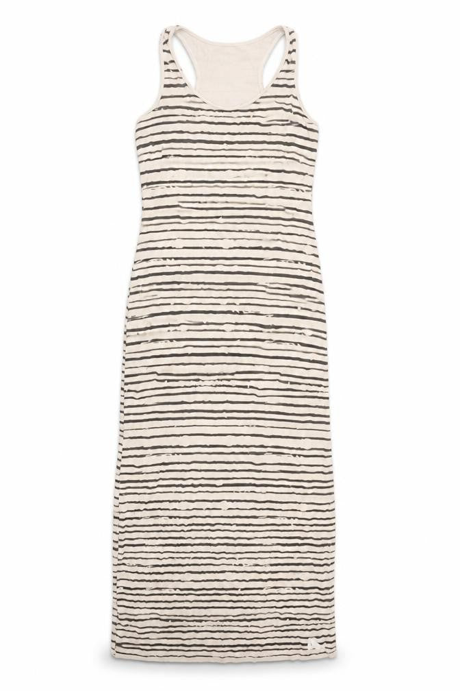 A Postcard from Brighton Womens Beige Striped Long Tank Dress Size 2