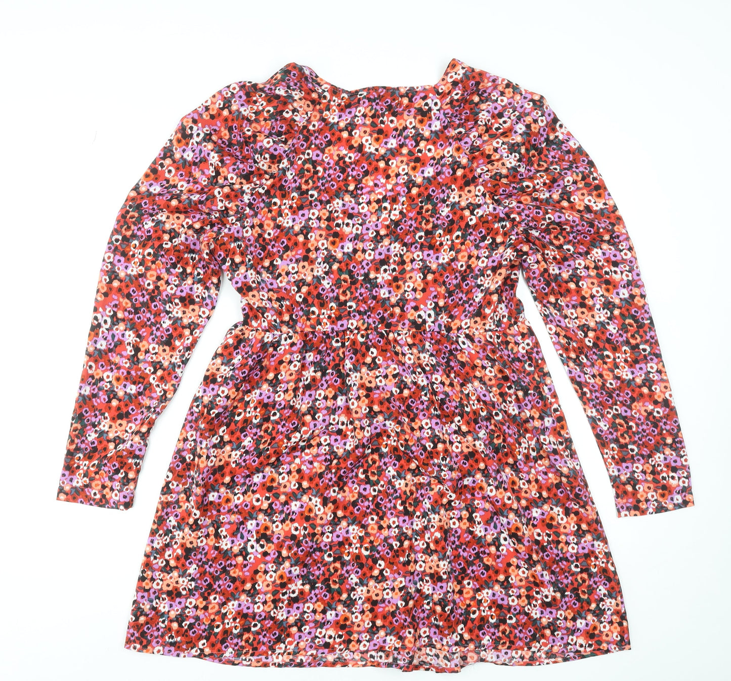 Urban Bliss Women’s Multicoloured Floral Fit & Flare Short Dress UK 12
