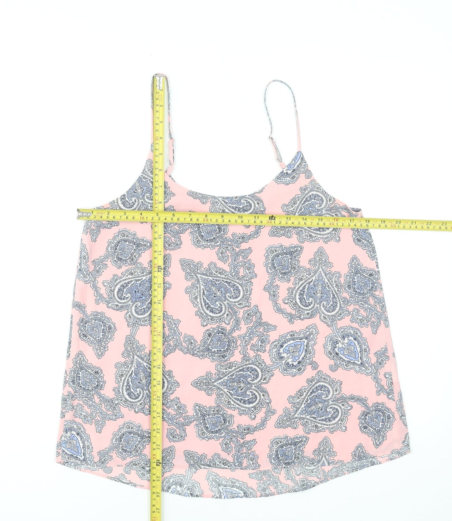 Oasis Women’s Pink Paisley Camisole Tank Top Size 12