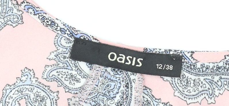 Oasis Women’s Pink Paisley Camisole Tank Top Size 12