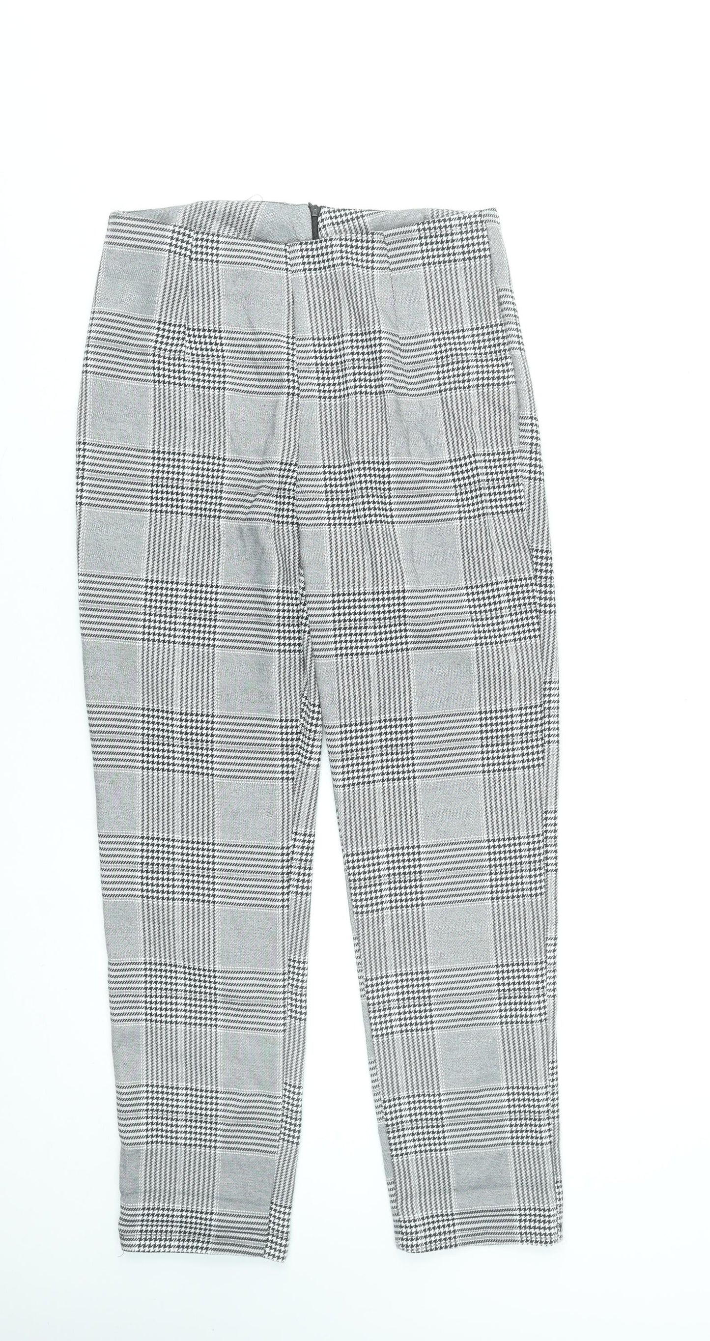 Parisian Women’s Grey Check Slim Fit Trousers Size 10