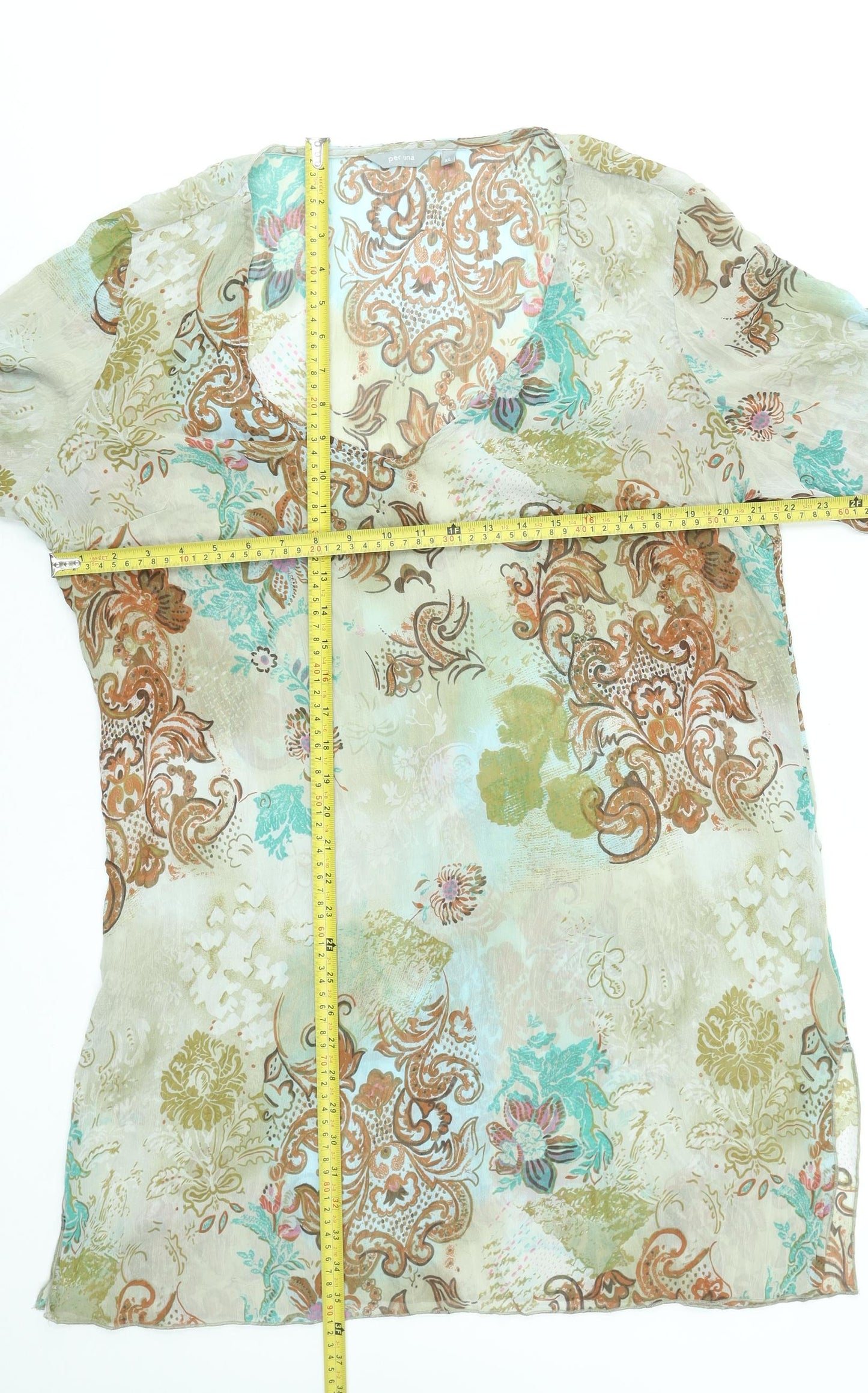 Marks and Spencer Per Una Women's Multicoloured Floral Blouse XL