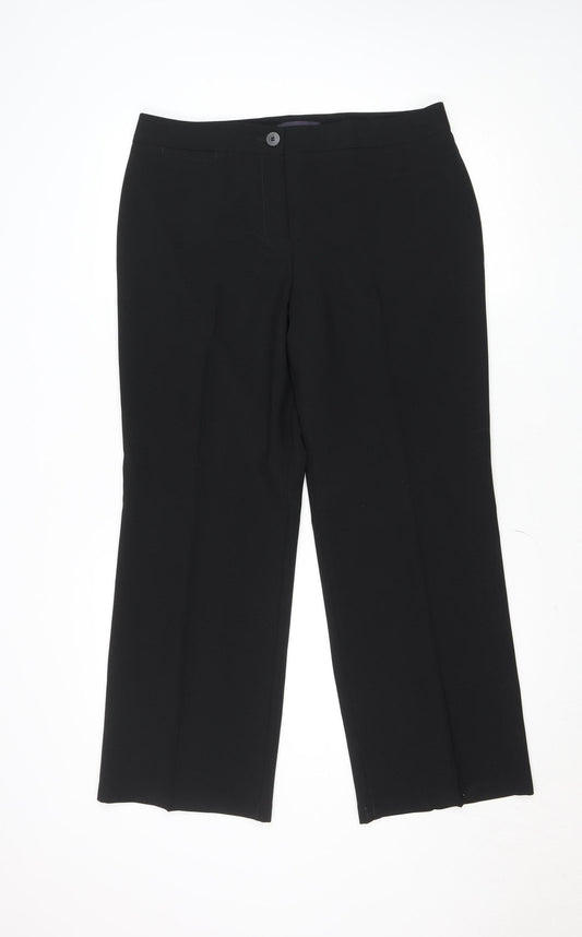 Marks and Spencer Women's Black Size 14 Short Dress Pants