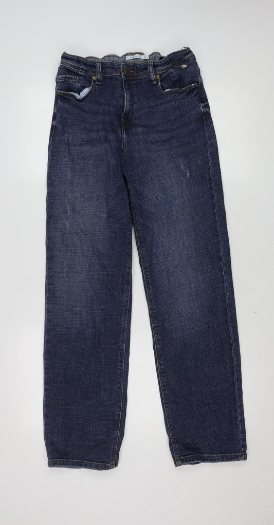 Name It Girls Blue Straight Leg Denim Jeans Size 16 Years Adjustable Waist